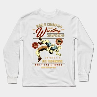 Retro Wrestling Long Sleeve T-Shirt